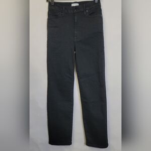 Good American Black Straight Leg Jeans